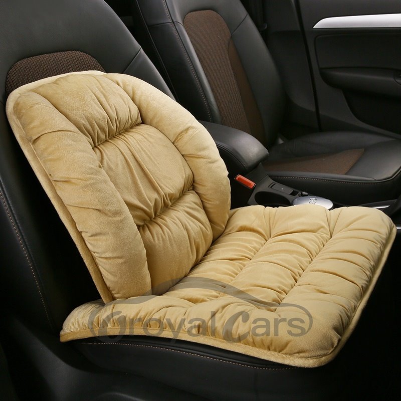 Funda universal para asiento de automóvil de un solo asiento, lisa y gruesa de lujo 