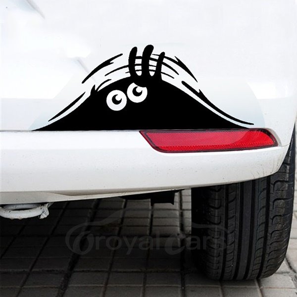 Creative Funny Peeper Lifelike Car Pump Sticker