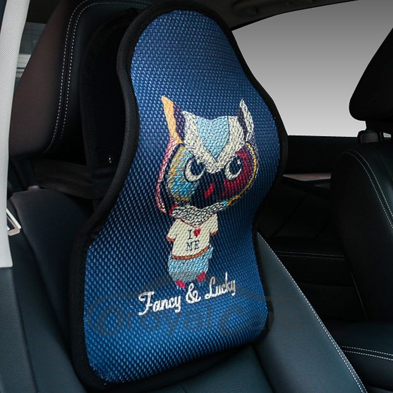 Oroyalcars Cartoon Polyester Simple Coconut Fibre Seat cover