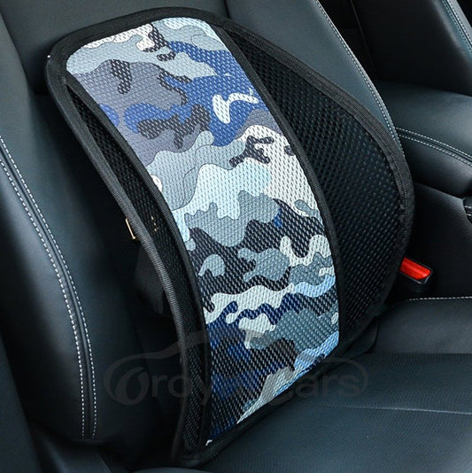 Oroyalcars Funda de asiento de fibra de coco simple de poliéster de camuflaje