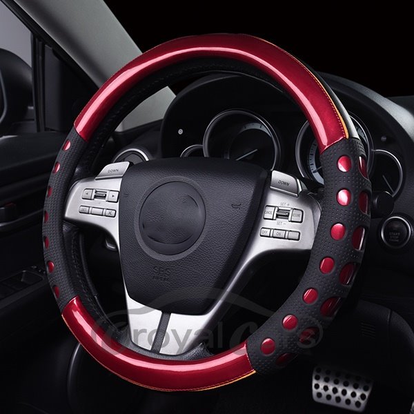 Bright Leatherette And Slip Resistance Gel Steering Wheel Cover Anti-skid Wear-resistant Dirt-resistant Durable And Brea