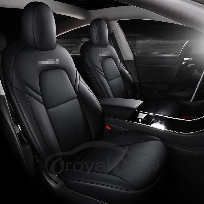 Tesla Car Seat Cover PU Leather Cover All Season Protection Wear Resistant Dirt Resistant and Durable Easy to Install an